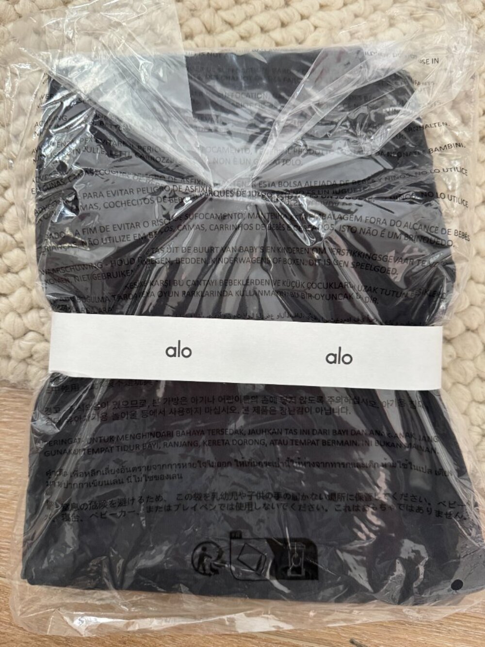 NWT ALO Airbrush High-Waist 7/8 Better Together Legging size M Black/White - Picture 7 of 8